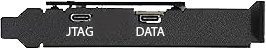JTAG and DATA ports on a DMA card