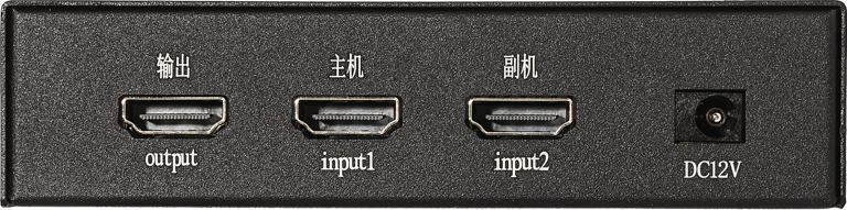 HDMI Fuser rear input and output panel